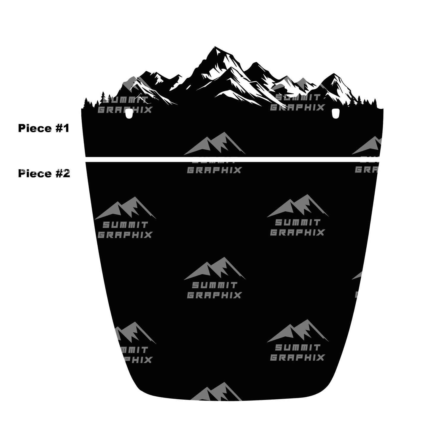 Mountain Landscape Vehicle Hood Decal