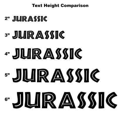 Custom Jurassic Park Text
